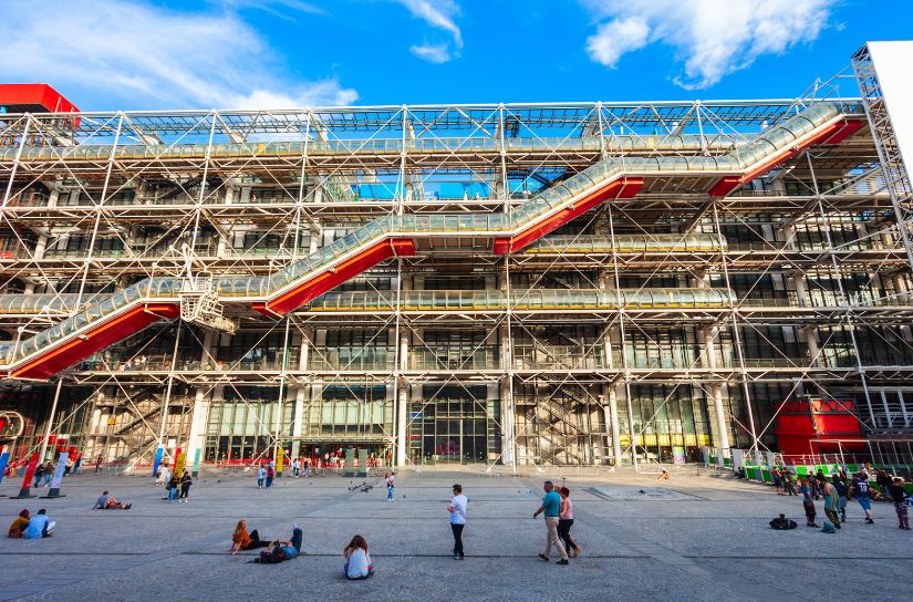 architecture des années 70 centre pompidou